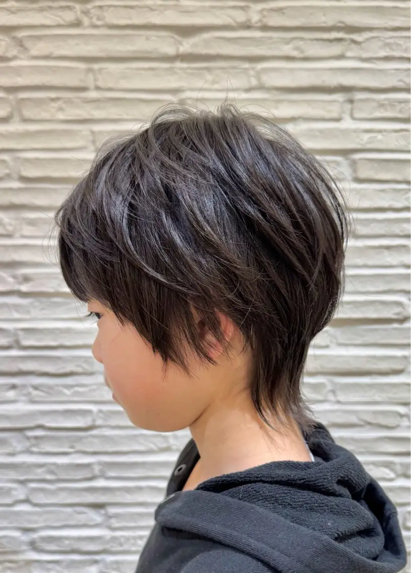 ショート キッズ ショートヘア ウルフカット amie by AFLOAT 浦和店のヘアスタイル