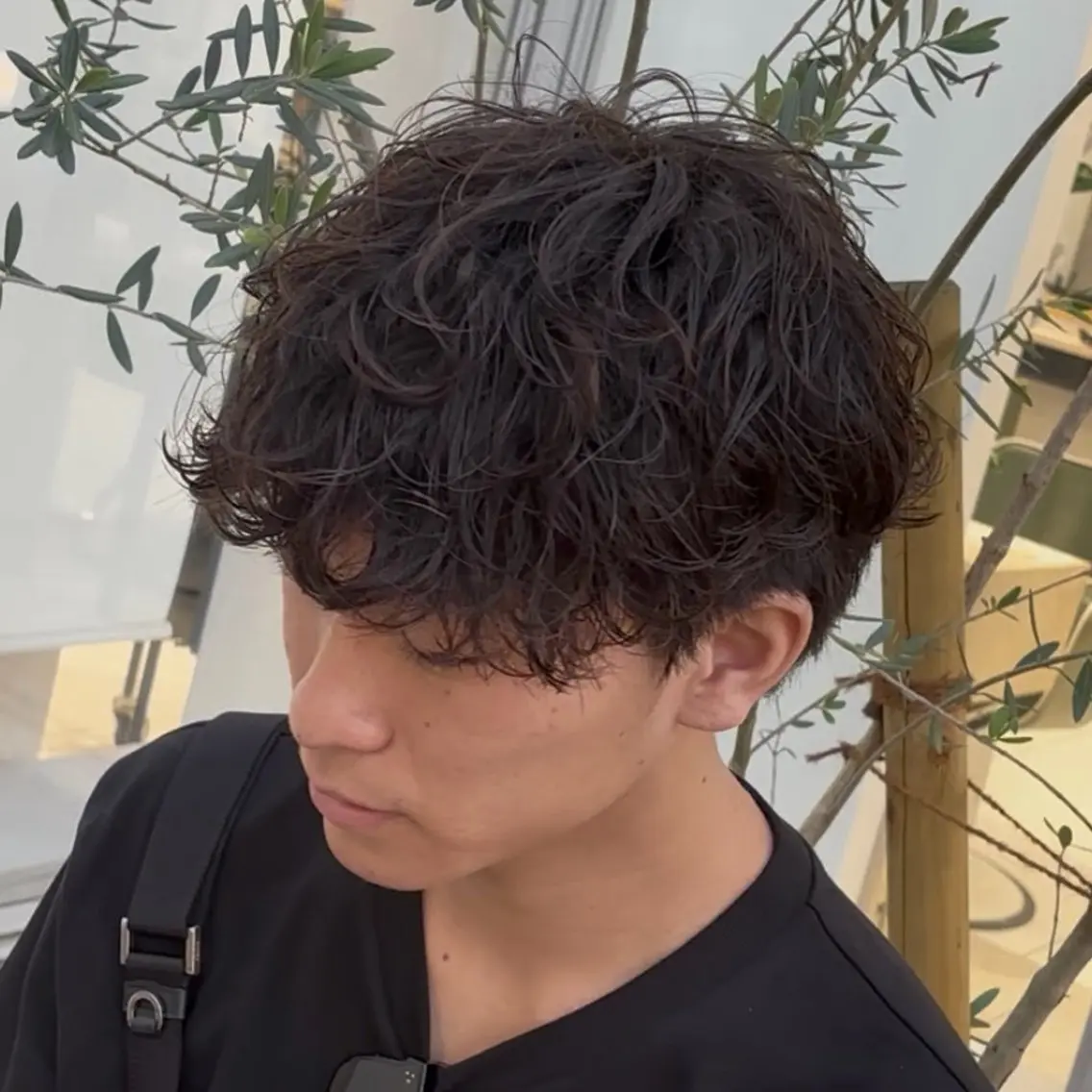 ミディアム ミディアムパーマ 米谷 理玖のヘアスタイル