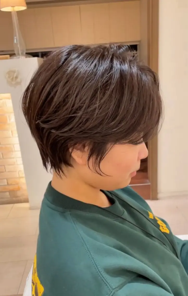 ショート 韓国風ヘア ショートヘア ✨艶髪ショート✨ 木場　裕由毅のヘアスタイル