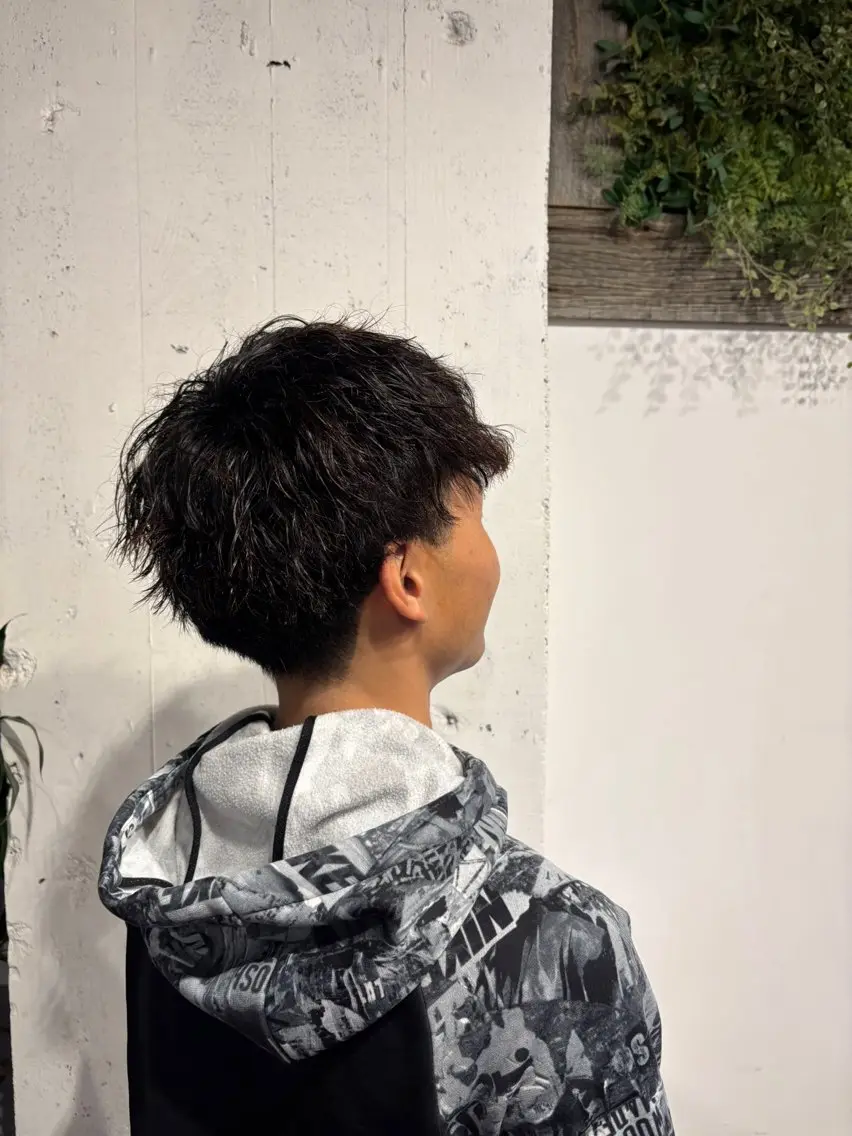パーマ メンズ メンズパーマ イガラシ ミクのヘアスタイル