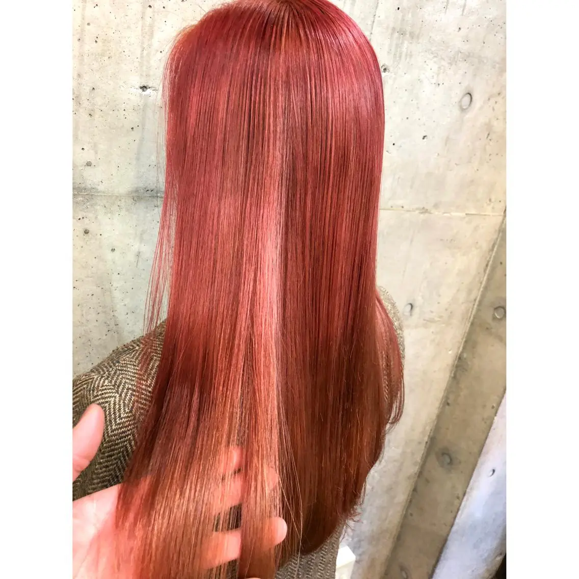 セミロング カラー ピンクカラー カット ヘアカラー トリートメント ヘアセット センスをお届けします 大谷将生infpのヘアスタイル