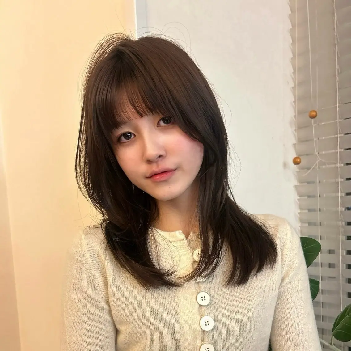 セミロング カラー ヘアカラー はるな/透明感カラー /暖色カラーのヘアスタイル