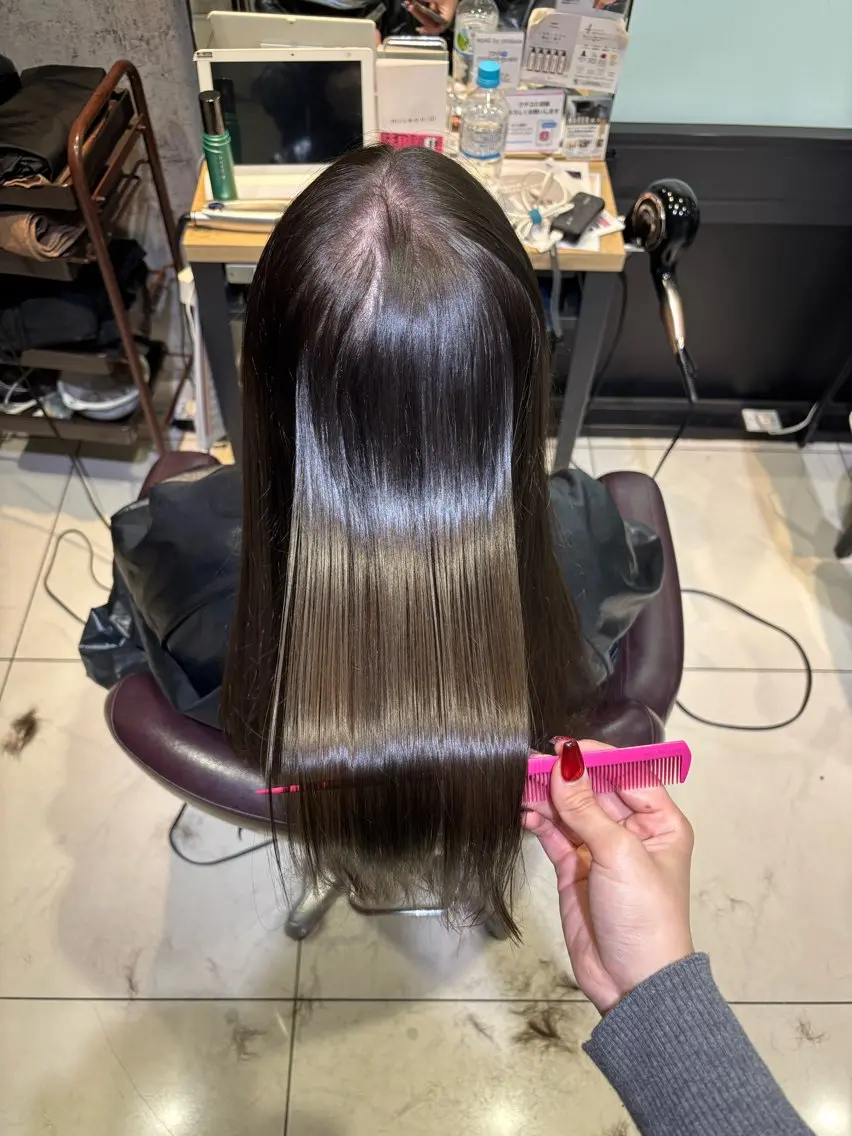 ロング カラー ヘアカラー トリートメント 透明感ダブルカラー/ レイヤー💕miyuのヘアスタイル