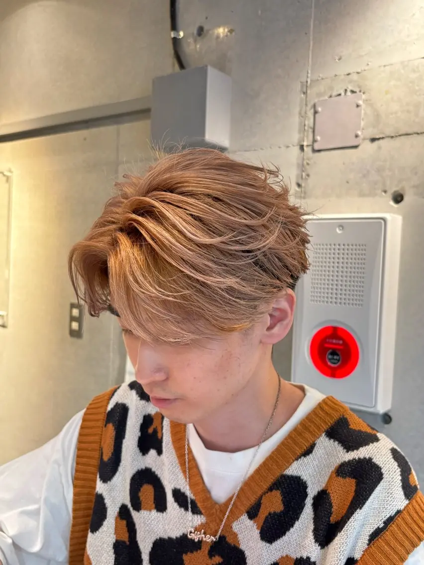 カラー メンズ 🔥ジャス/ 無造作パーマ特化🔥のヘアスタイル