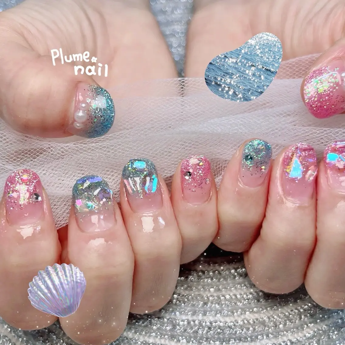 ネイル ハンドネイル plume nail ☆韓国ネイルのネイルデザイン