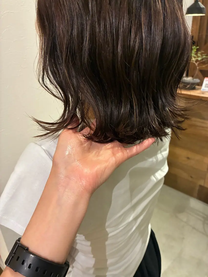 ミディアム カラー 清水 美香のヘアスタイル