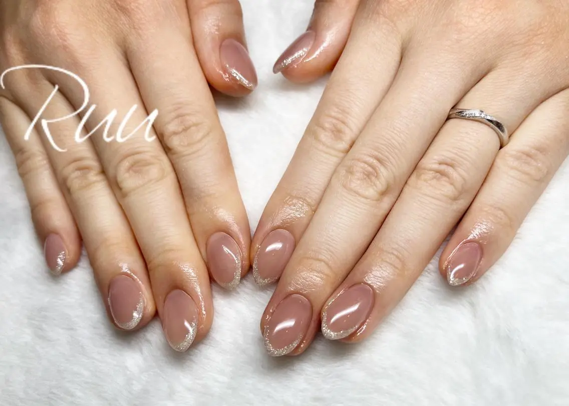 ネイル アートネイル フットネイル フレンチネイル キラキラネイル 韓国ネイル Nail salon Ruuのネイルデザイン