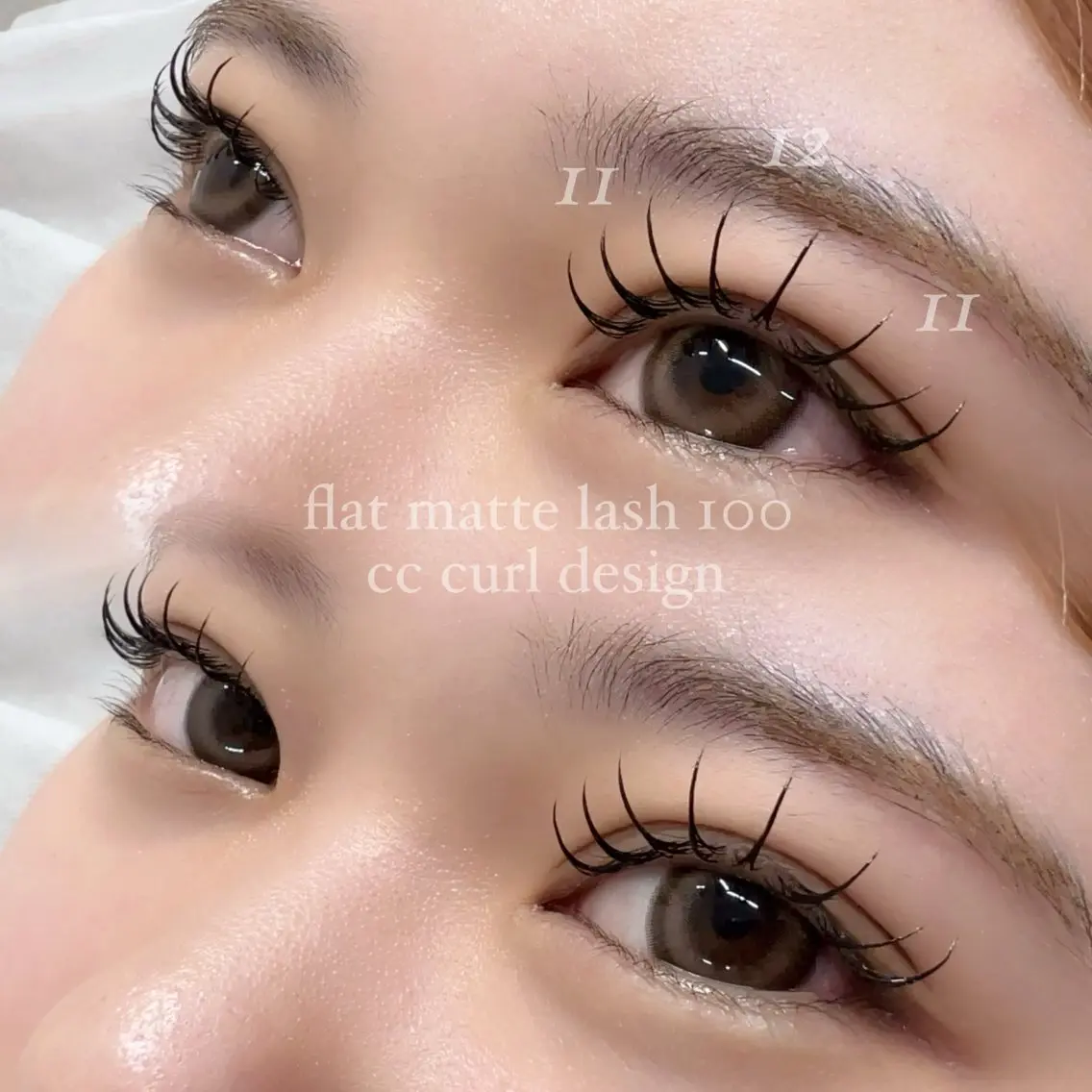マツエク・マツパ フラットラッシュ マツエク Eyelist Rio ♡のマツエク・マツパデザイン