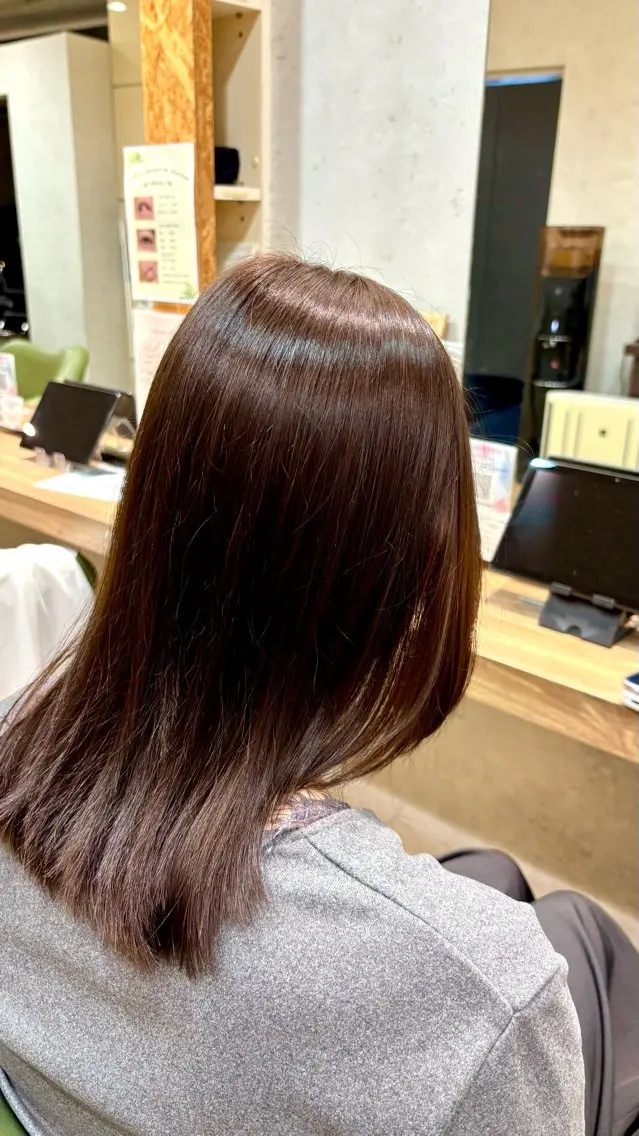 ミディアム ヘアカラー Blossom東中野 カレンのヘアスタイル