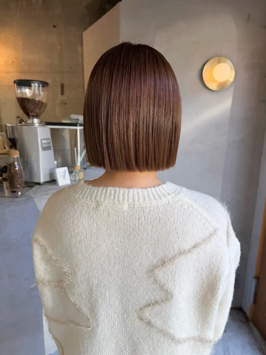 ショート カラー ボブ ボブ支持率NO1 🌈CHIKAのヘアスタイル