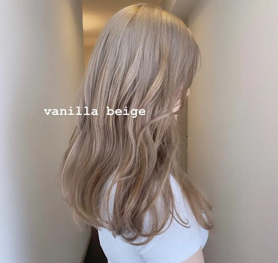 ロング カラー 韓国✖️網紅🖤 パーマYURIYAのヘアスタイル