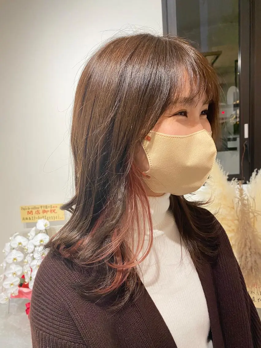 《大人気》✨カット+イヤリングカラー+透明感カラー+美髪トリートメント✨の写真