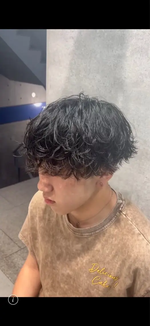 ミディアム ミディアムパーマ 韓国風ヘア カット パーマ 壱昊 ⚡️パーマの玄人⚡️のヘアスタイル