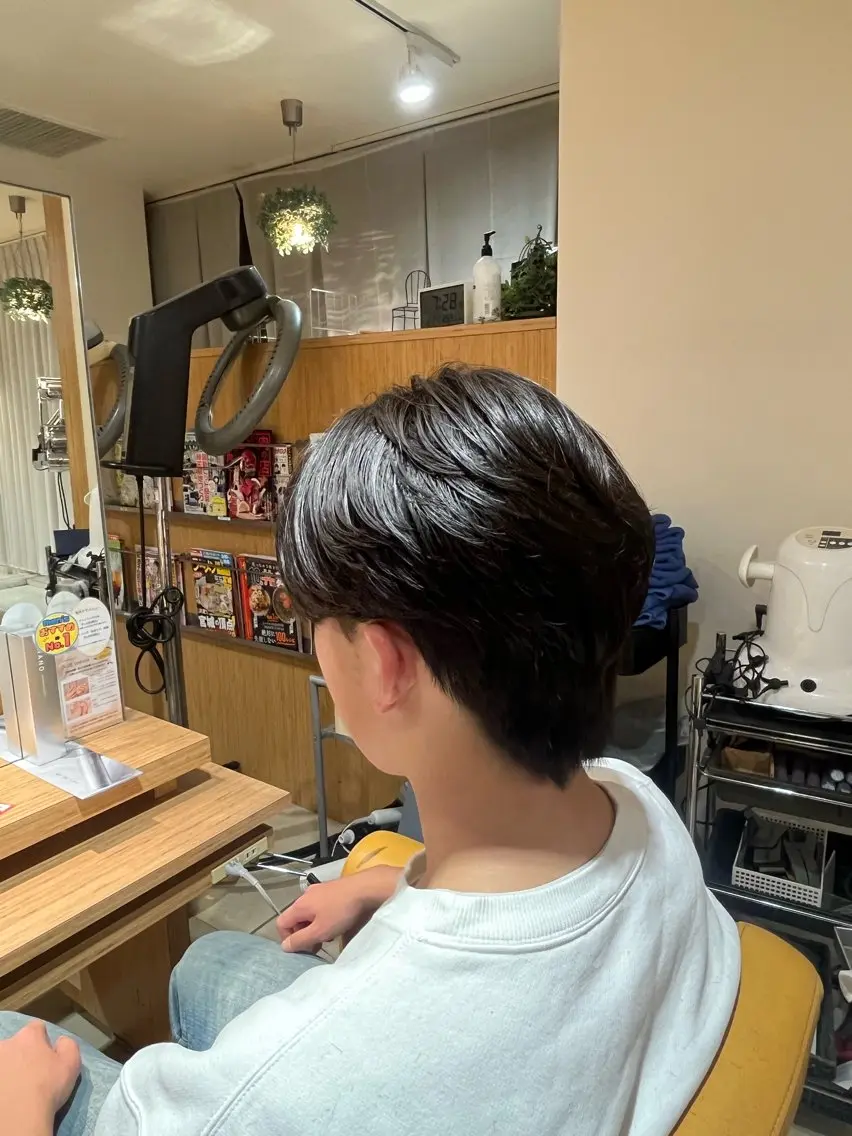 ショート 韓国風ヘア ウルフカット 颯/ピンパーマ/ウル フ/カットモデル募集のヘアスタイル