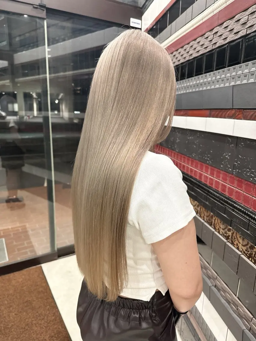 【🤍ダメージ軽減トリートメント付🤍】ダブルカラー(ブリーチ込)🎨の写真
