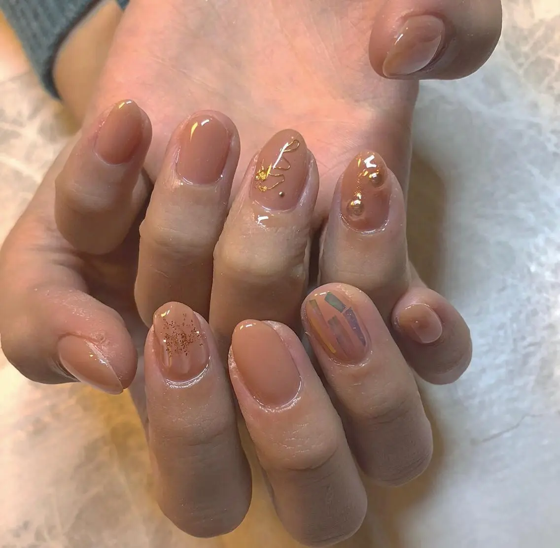 ネイル ニュアンスネイル nail salon granveilのネイルデザイン
