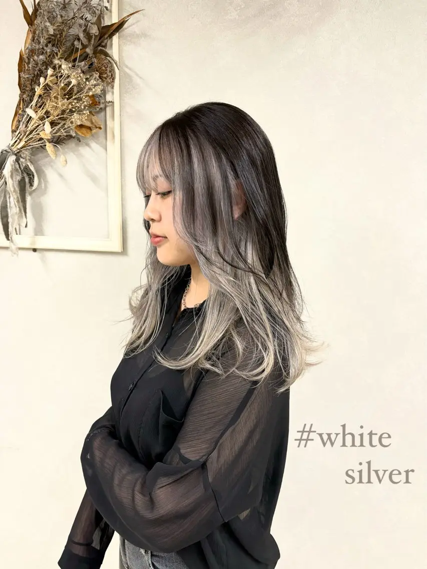 ロング カット ヘアカラー トリートメント Chainon 山中 拓也のヘアスタイル