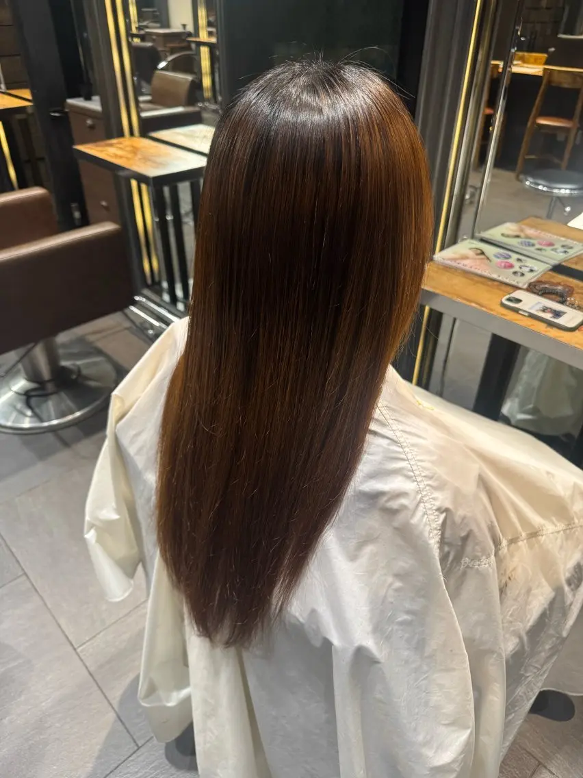 セミロング カラー MINX似合わせボブ 髪質改善/岩城槙乃介のヘアスタイル