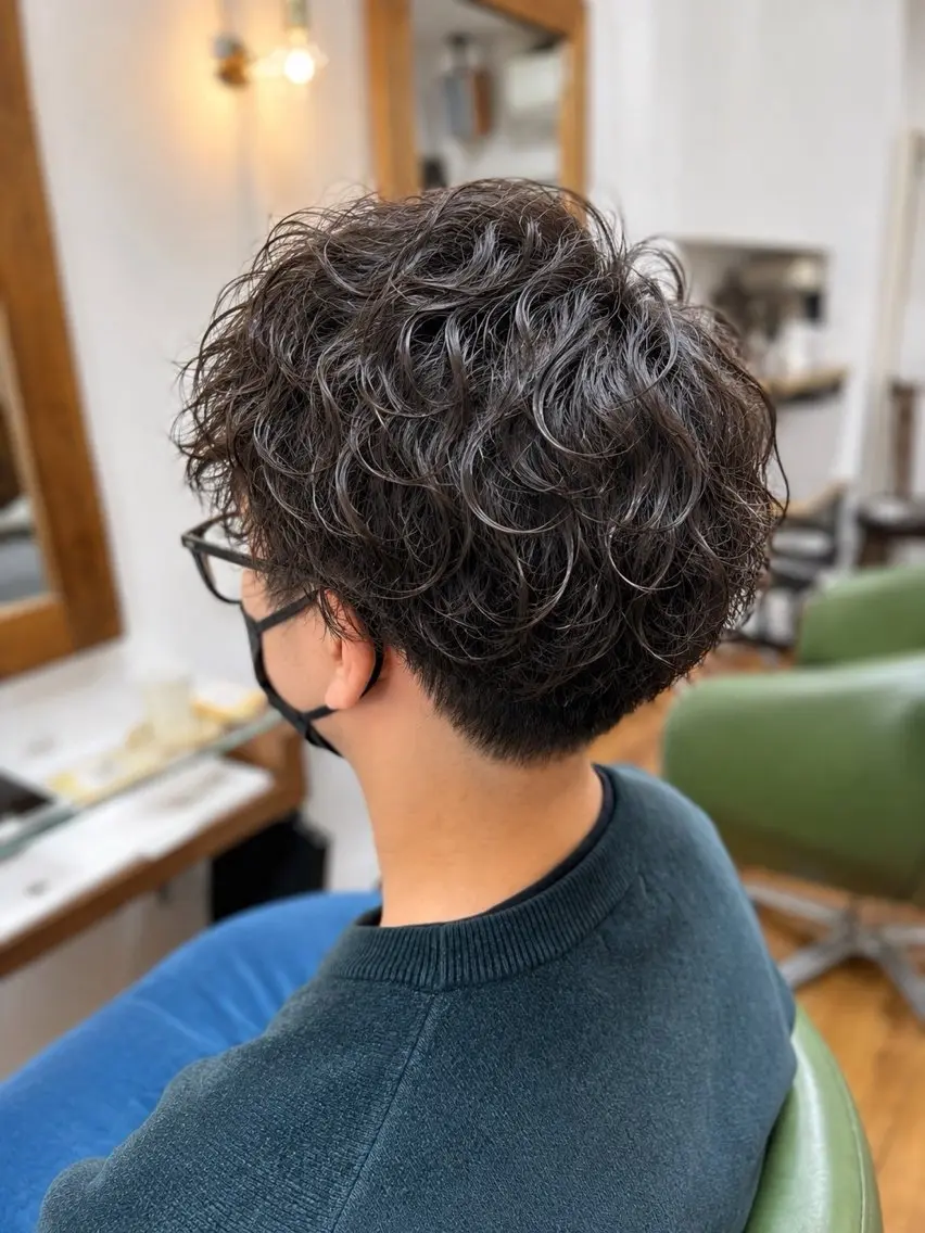 ショート パーマ メンズカット/ Miiのヘアスタイル