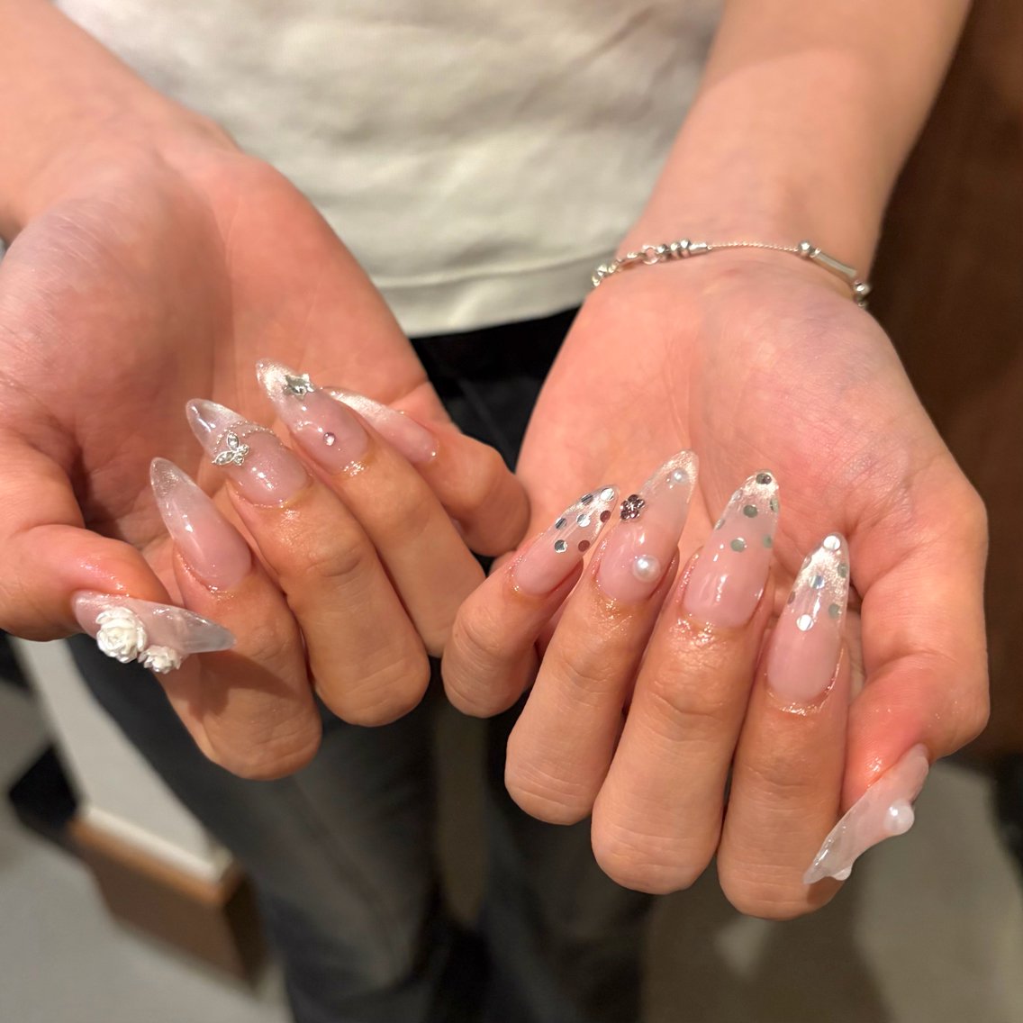 ネイル クリアネイル marron🐾 nailのネイルデザイン