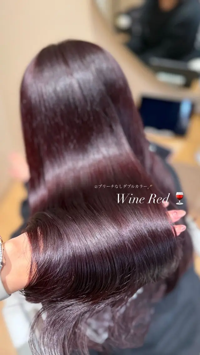 ロング カラー minori🤎 ナチュラル韓国ヘアのヘアスタイル