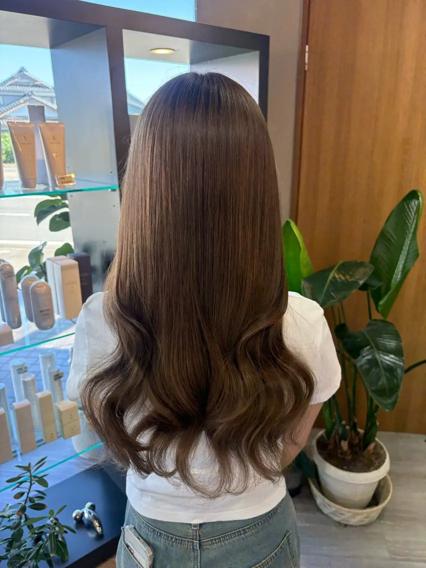ロング ヘアカラー arika ninaのヘアスタイル