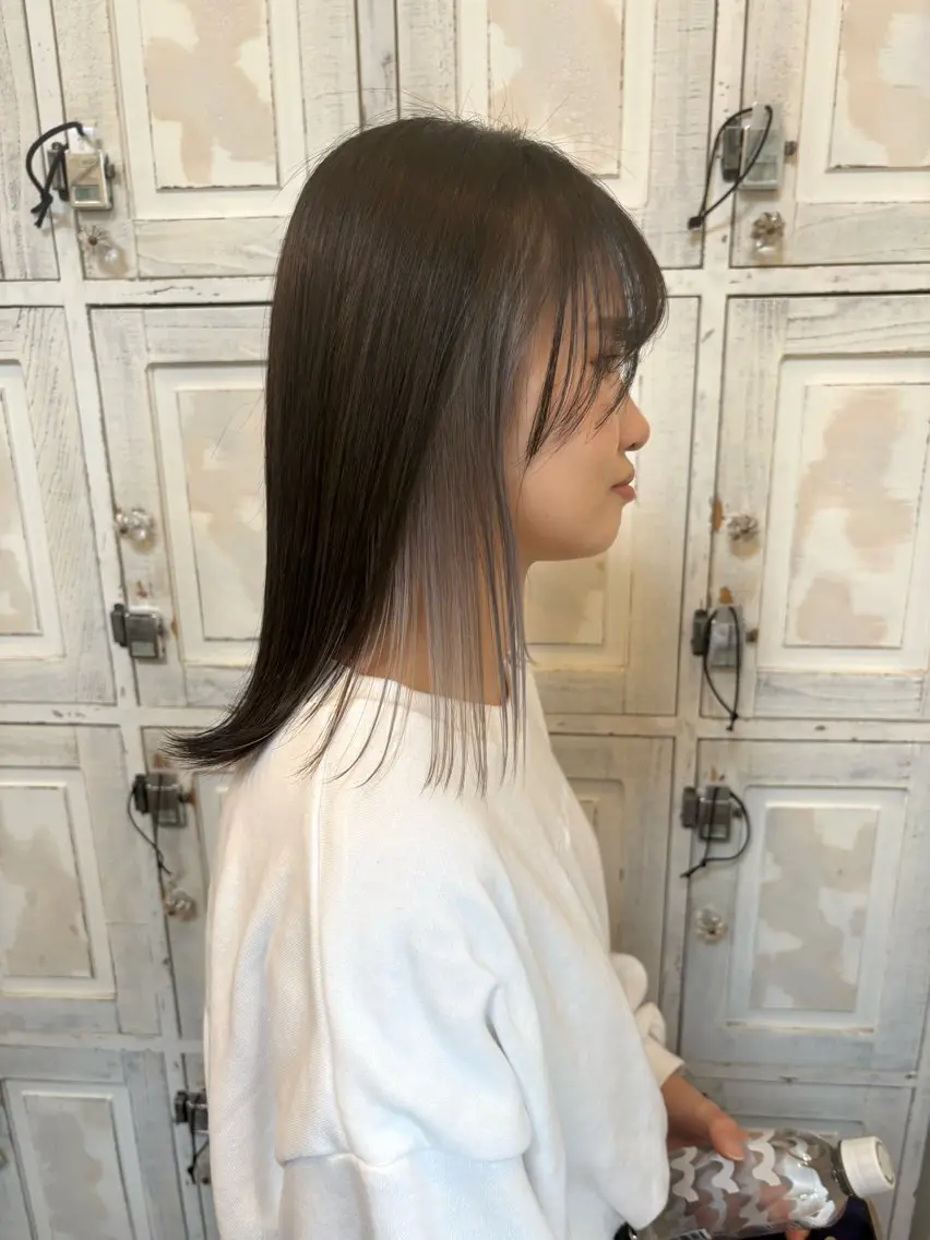 ミディアム ヘアカラー トリートメント ルプラボウ/中村潤菜 /ボブヘアのヘアスタイル