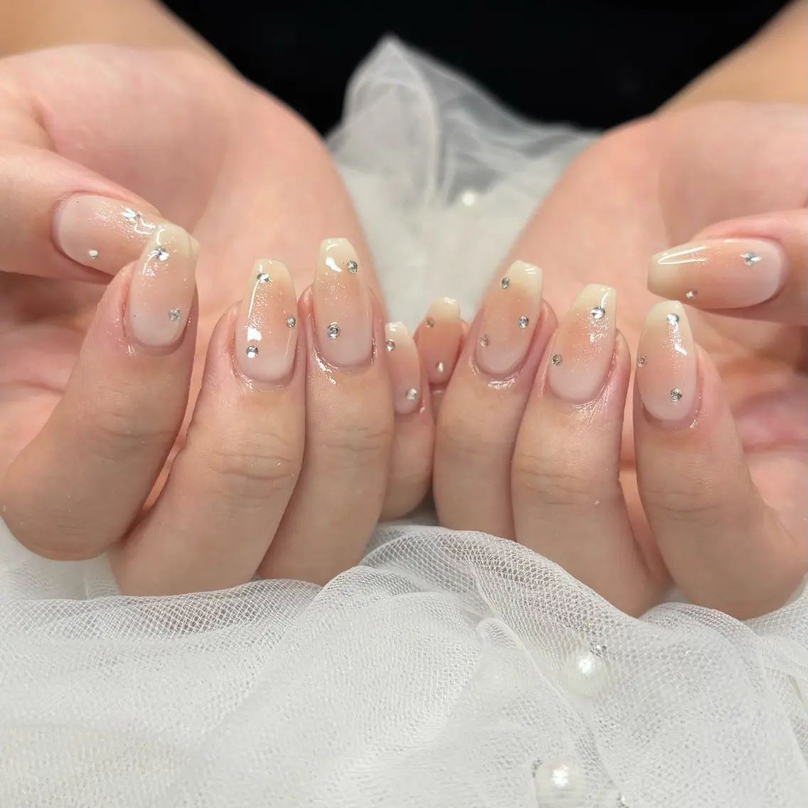 ネイル ハート ハンドネイル 荒巻 めいのネイルデザイン