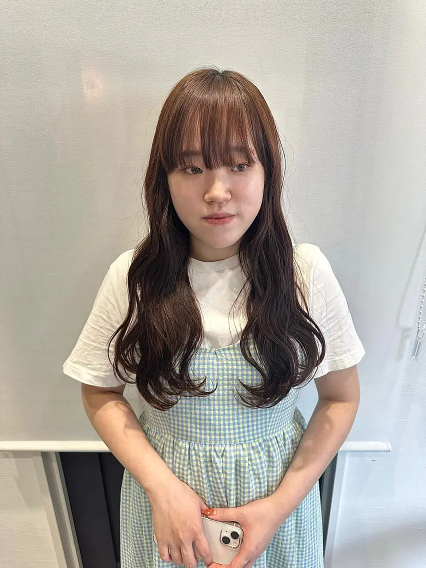 ロング 稲本麻衣 【韓国ヘア】のヘアスタイル