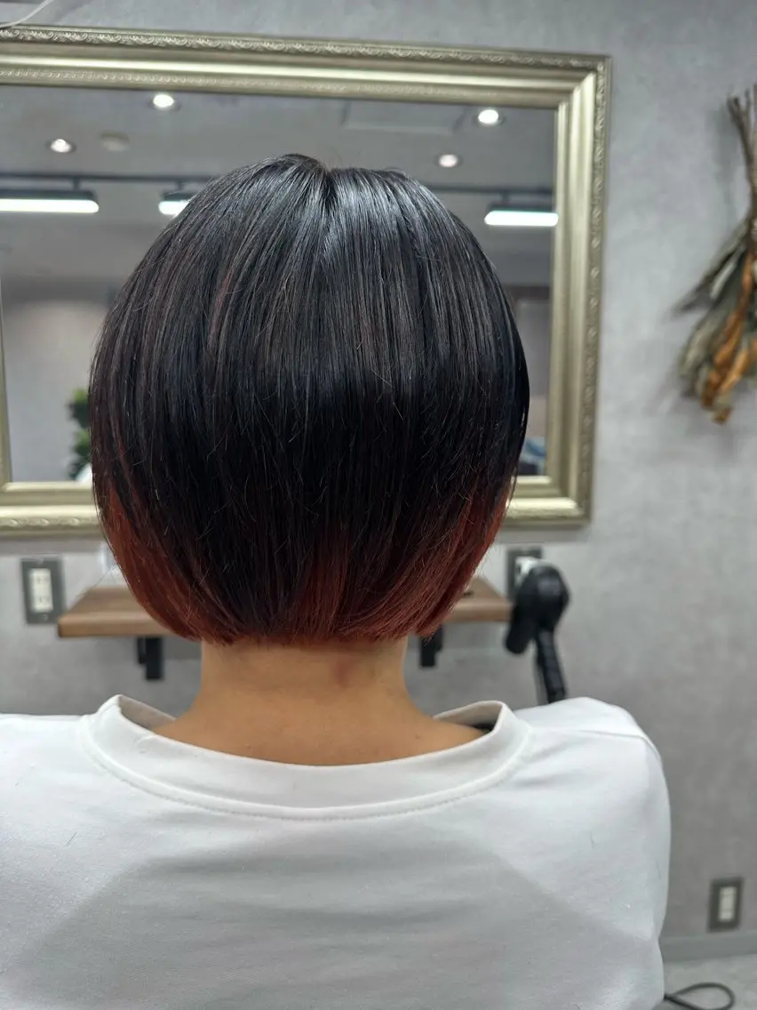 ショート カラー カット ヘアカラー トリートメント Lien 深井店のヘアスタイル