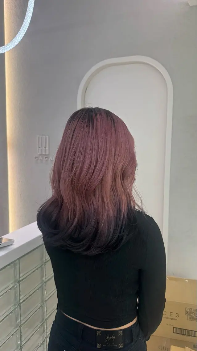 カラー ヘアカラー トリートメント ヘアセット ANN GAGA 心斎橋/ハイトーンのヘアスタイル
