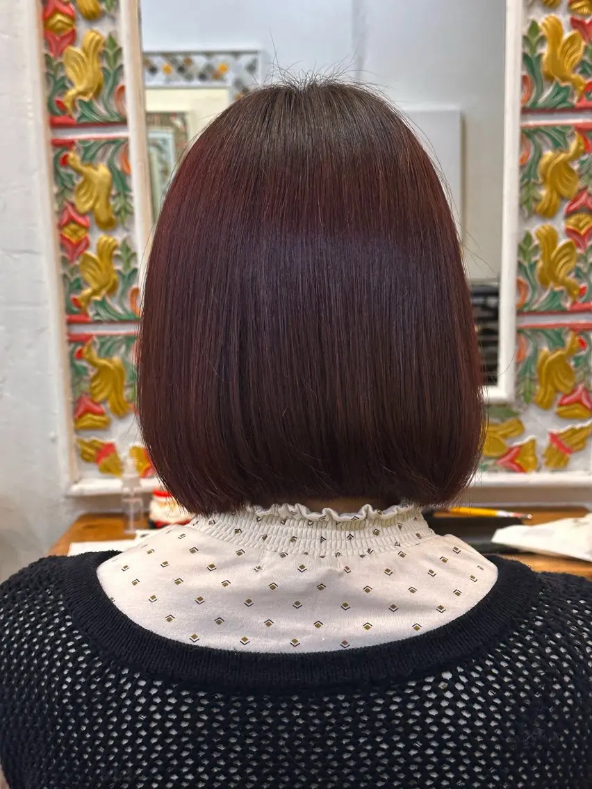 ミディアム カラー ヘアカラー トリートメント 村上 滉弥のヘアスタイル