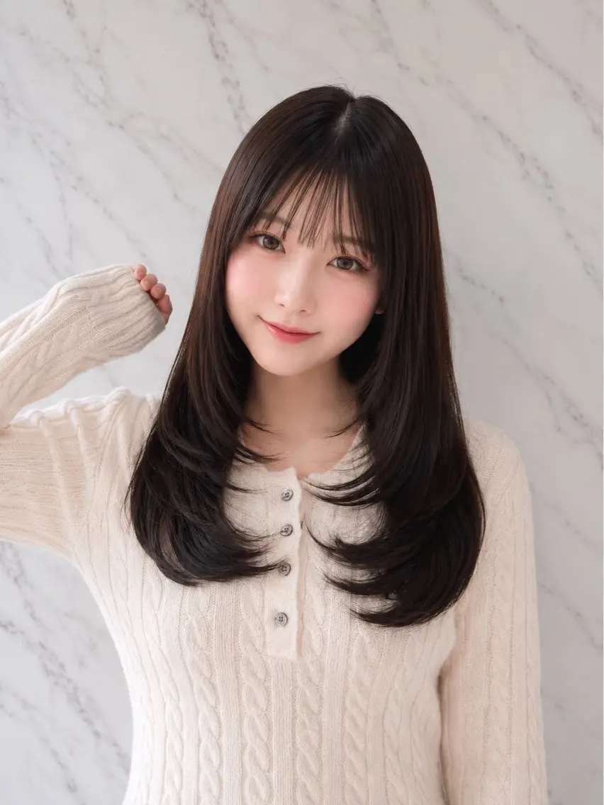 ロング カット レイヤー🇰🇷/ 仙台/似合わせのヘアスタイル