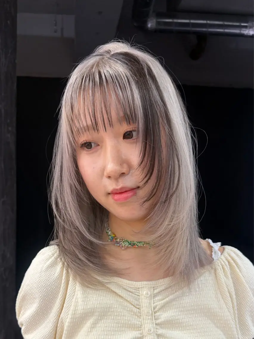 ロング カラー 【盛れhair+ダブ ルカラー】💟まなみのヘアスタイル