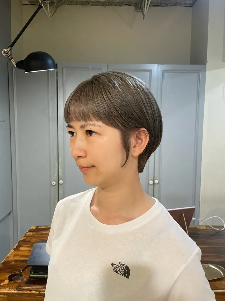 ショート カラー ヘアカラー トリートメント 🤩噂のMr.髪ポジ ティブ®️yu🤩のヘアスタイル