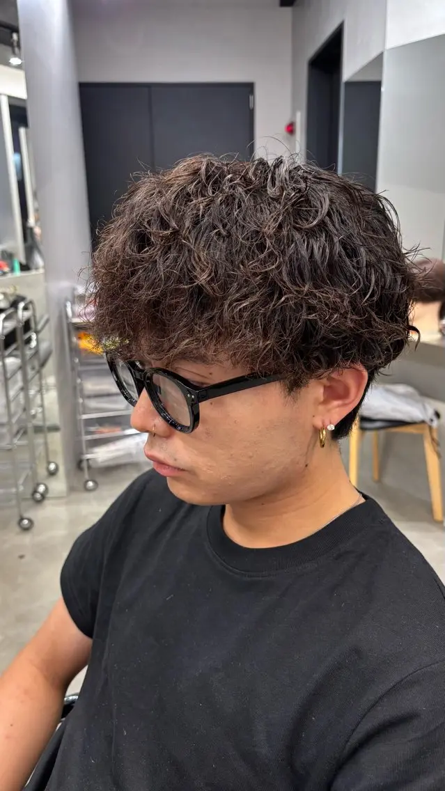 パーマ メンズ メンズパーマ カット パーマ 🔥メンズパーマ特化 高橋晴🔥のヘアスタイル