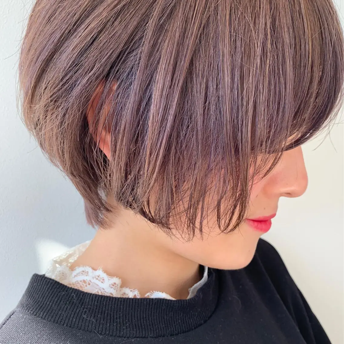 ショート カラー 透明感カラー グレージュ 似合わせcut 🔥yutakaのヘアスタイル