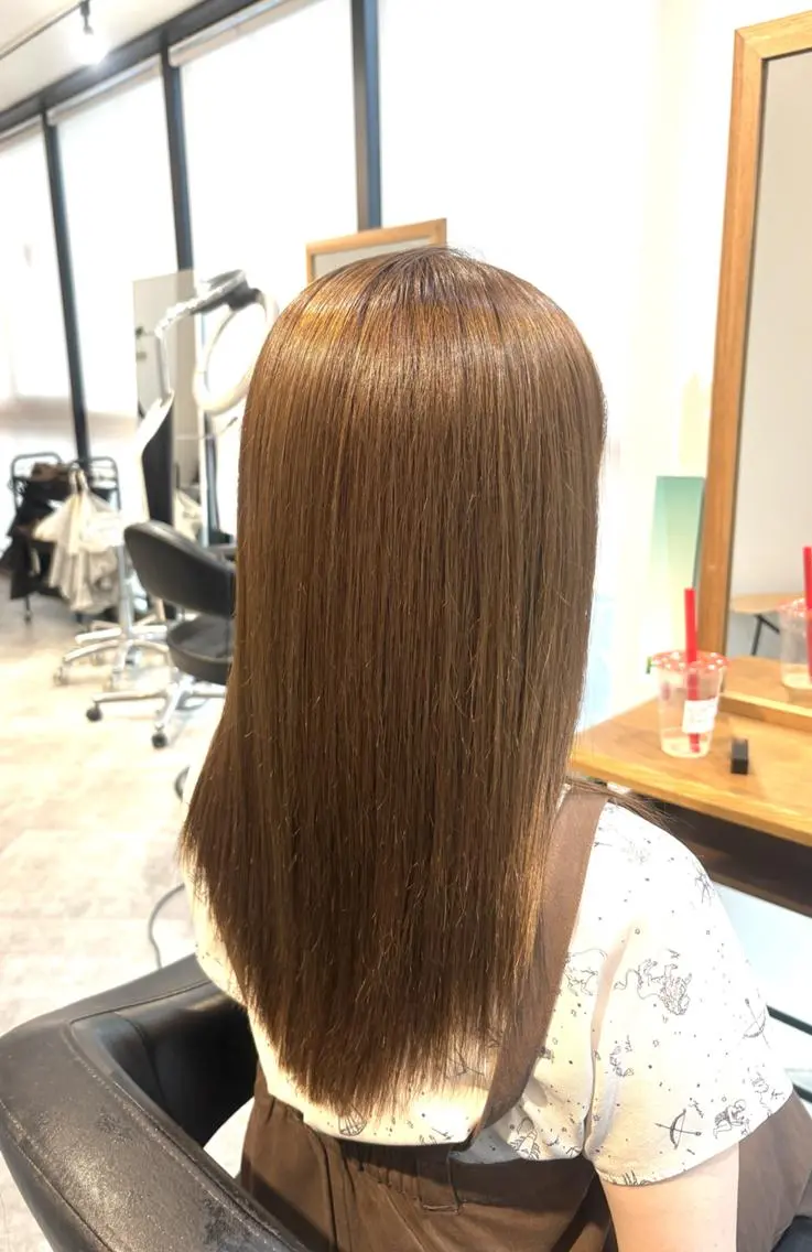 【自然な仕上がり】縮毛矯正＋カット＋トリートメントの写真