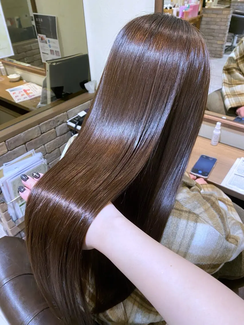 ロング 縮毛矯正 大嶋 煌のヘアスタイル