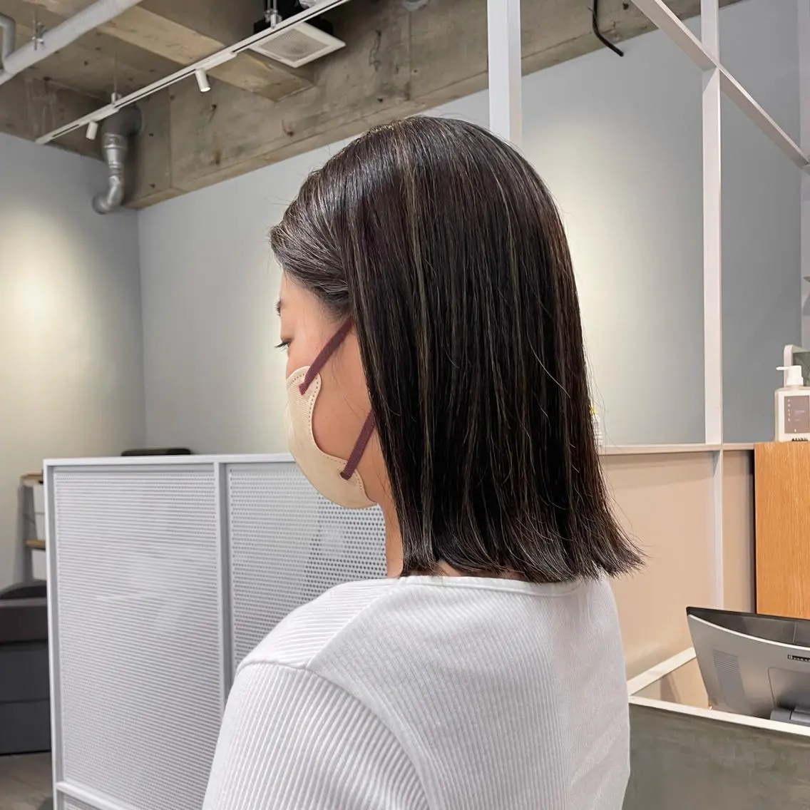 カラー ハイライトカラー いまかわ ゆなのヘアスタイル