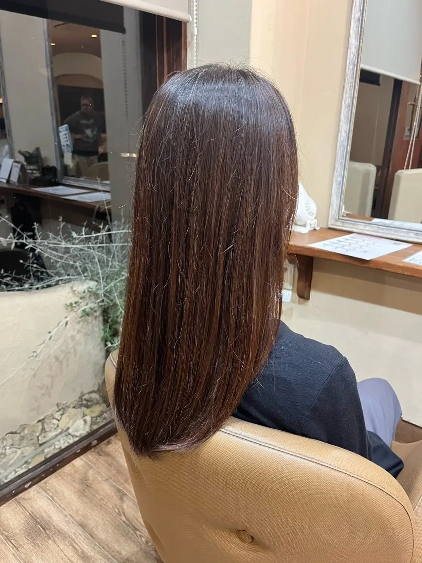 ロング ロング 吉岡 奏海のヘアスタイル