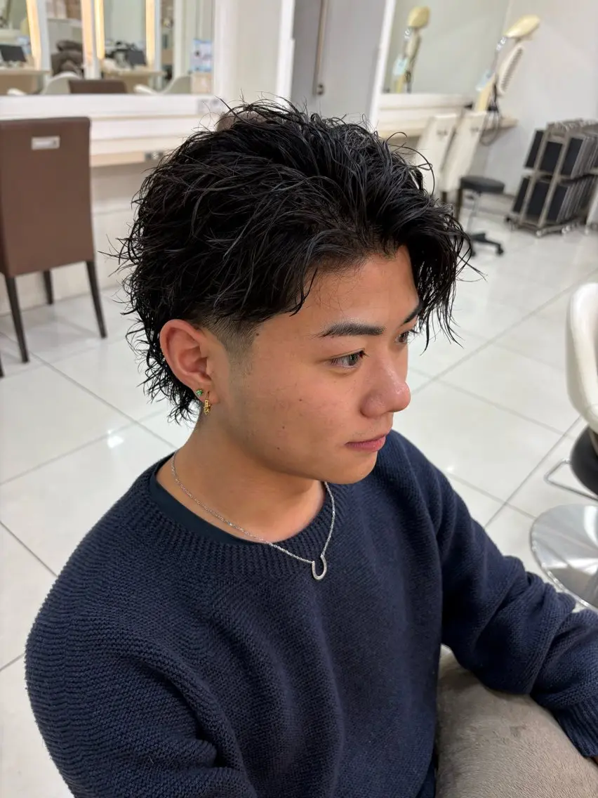 パーマ メンズ 🌨️Ash平井店 ハセベ🌨️のヘアスタイル