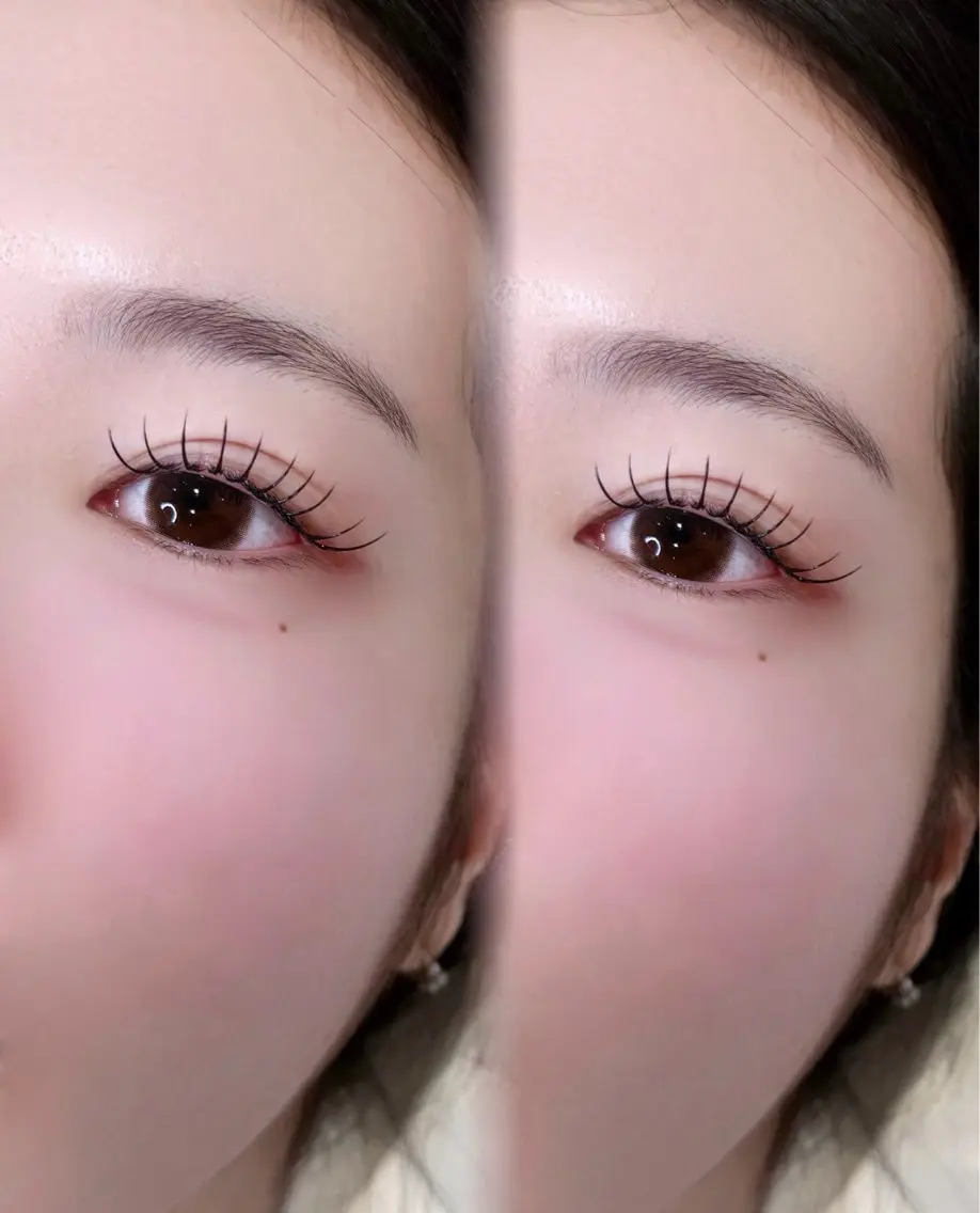 メニュー:【🫐&ヘルシー】オフ+LEDフラットラッシュ100〜120本 コーティング剤付き束感仕上げの写真