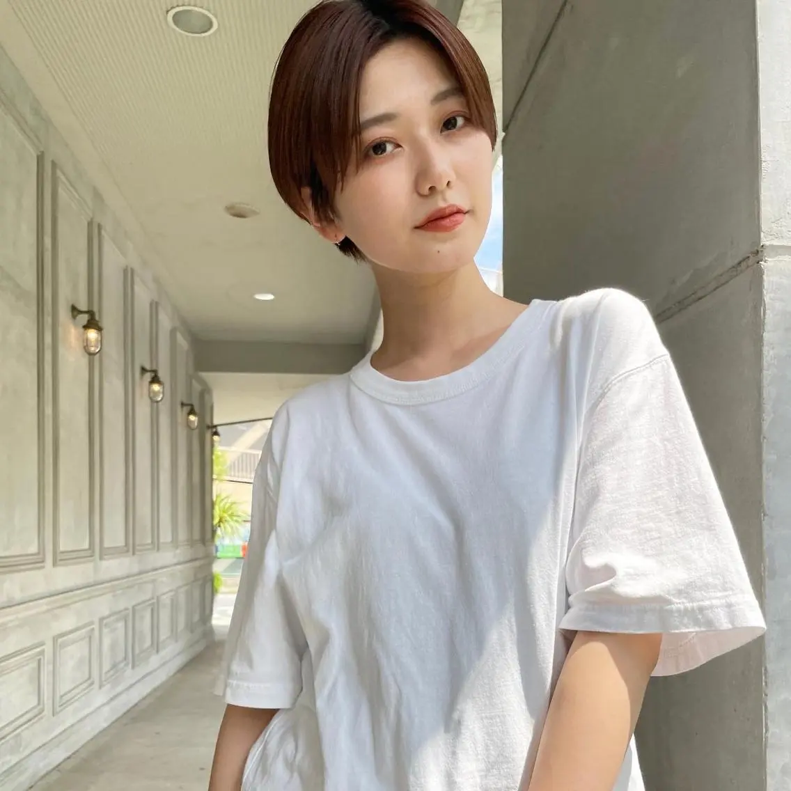 ショート カット ヘアカラー 河原 亮のヘアスタイル