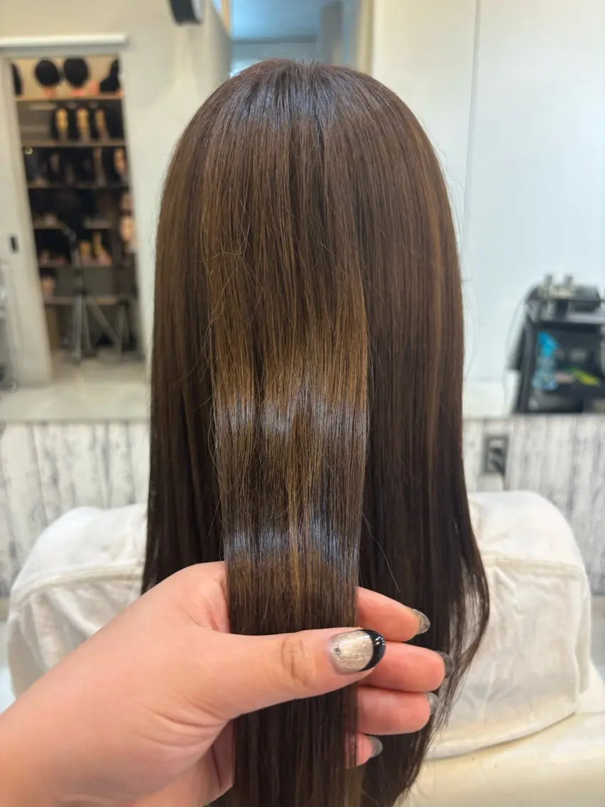 ロング オレンジブラウン ヘアカラー 🌟きりさわ🌟 モデル募集中のヘアスタイル