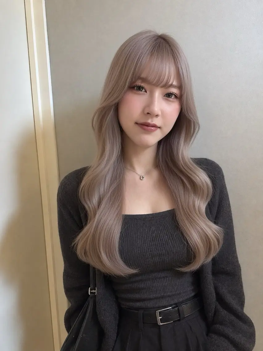ロング カラー ヘアカラー ハイトーン特化 /縮毛矯正/あかりのヘアスタイル