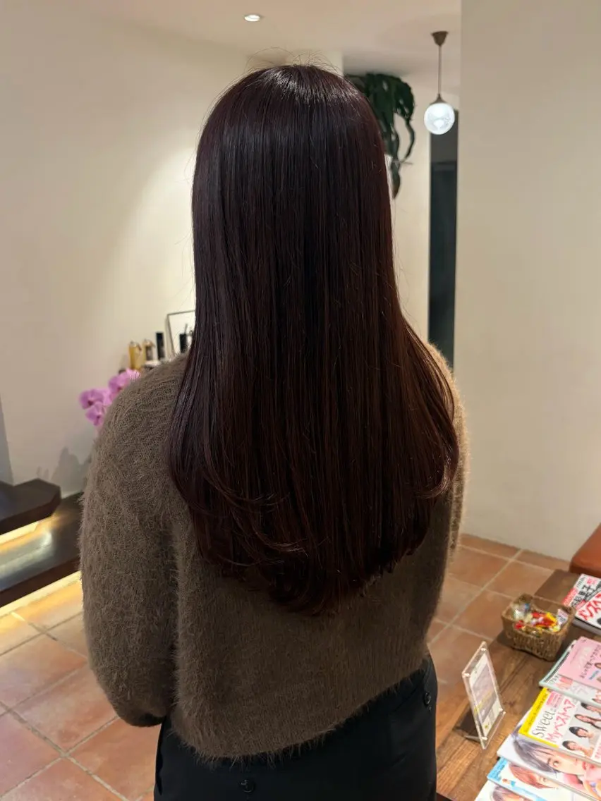 ロング カラー ブラウンカラー ヘアカラー トリートメント るな/暖色、 ベージュカラー🎀のヘアスタイル