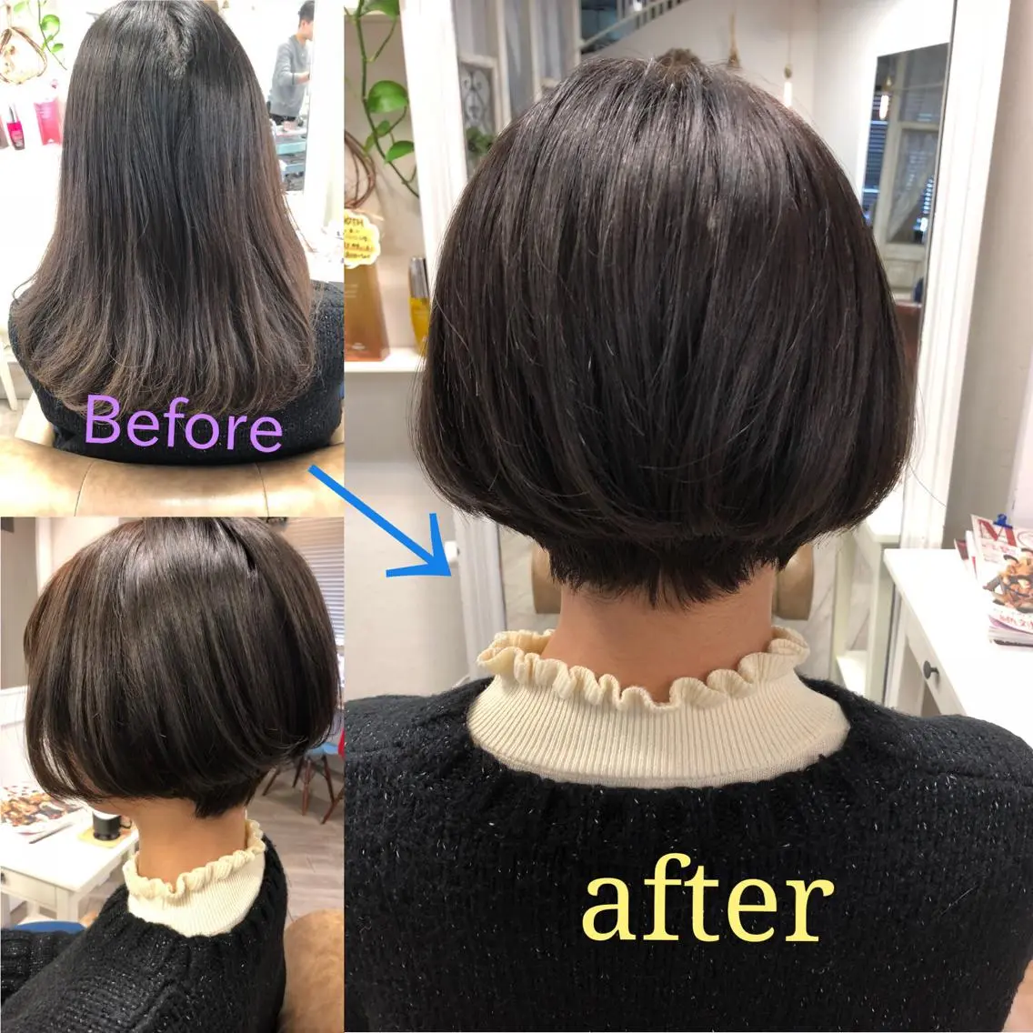 ショート カラー 髪質改善/艶髪 やまなかのヘアスタイル