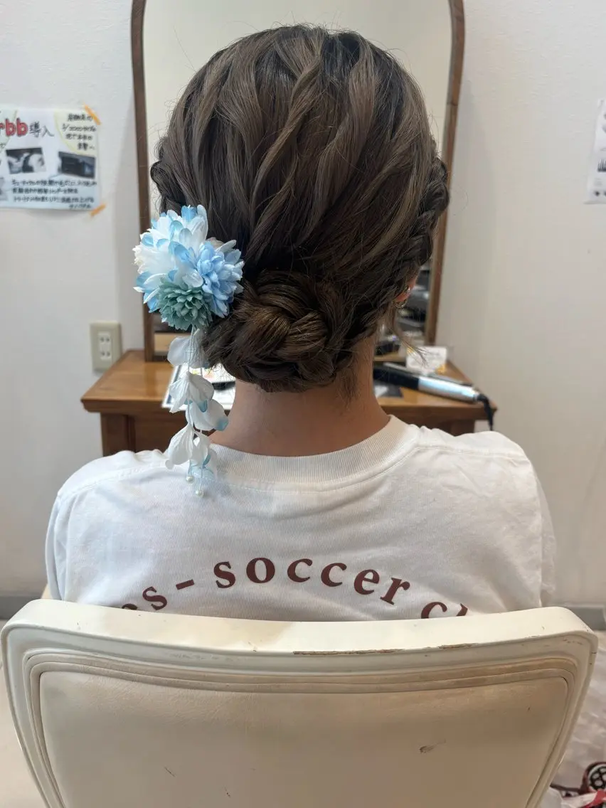 ロング ヘアアレンジ 久下 可蓮のヘアスタイル