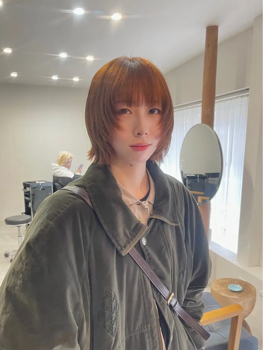 カット+ブリーチなしダブルカラー+トリートメントの写真